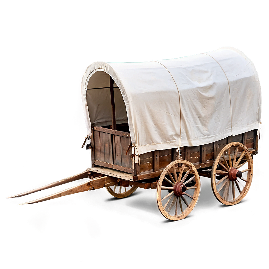 Covered Wagon On Open Road Png Wts