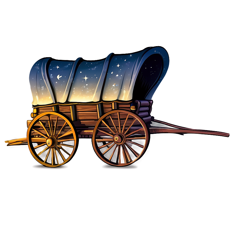 Covered Wagon Under Stars Png 62