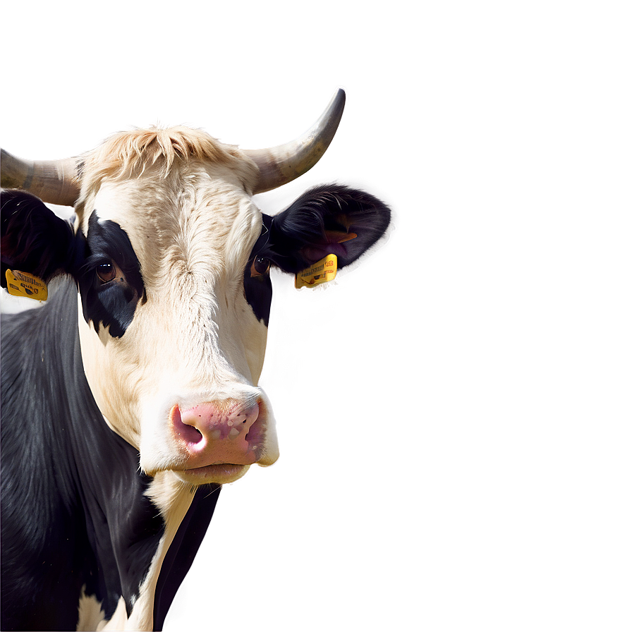 Cow Face Illustration Png 06212024