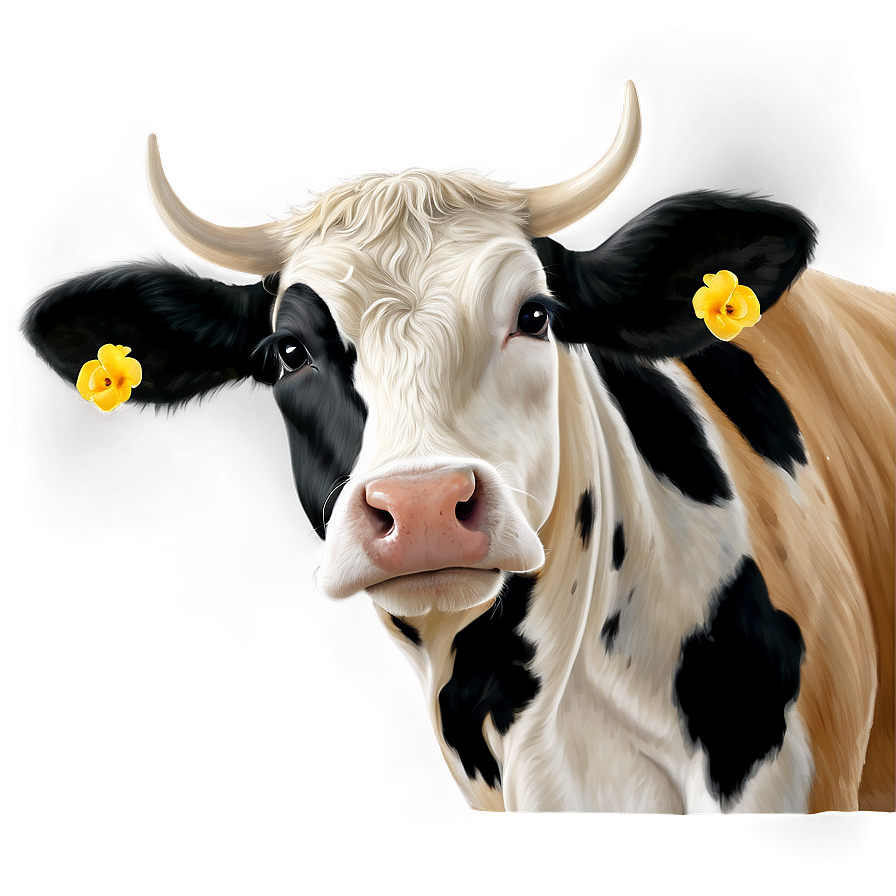 Cow Face Profile Png Fxw