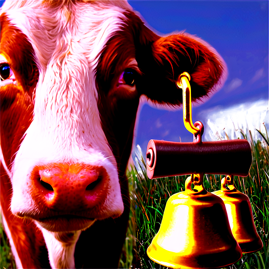 Cow Face With Bell Png 22