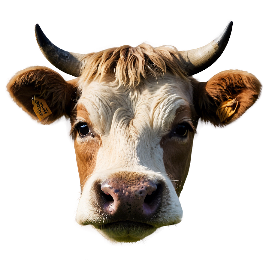 Cow Face With Bow Png 06212024