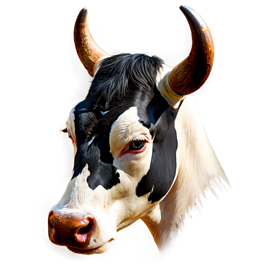 Cow Head Illustration Png 06212024