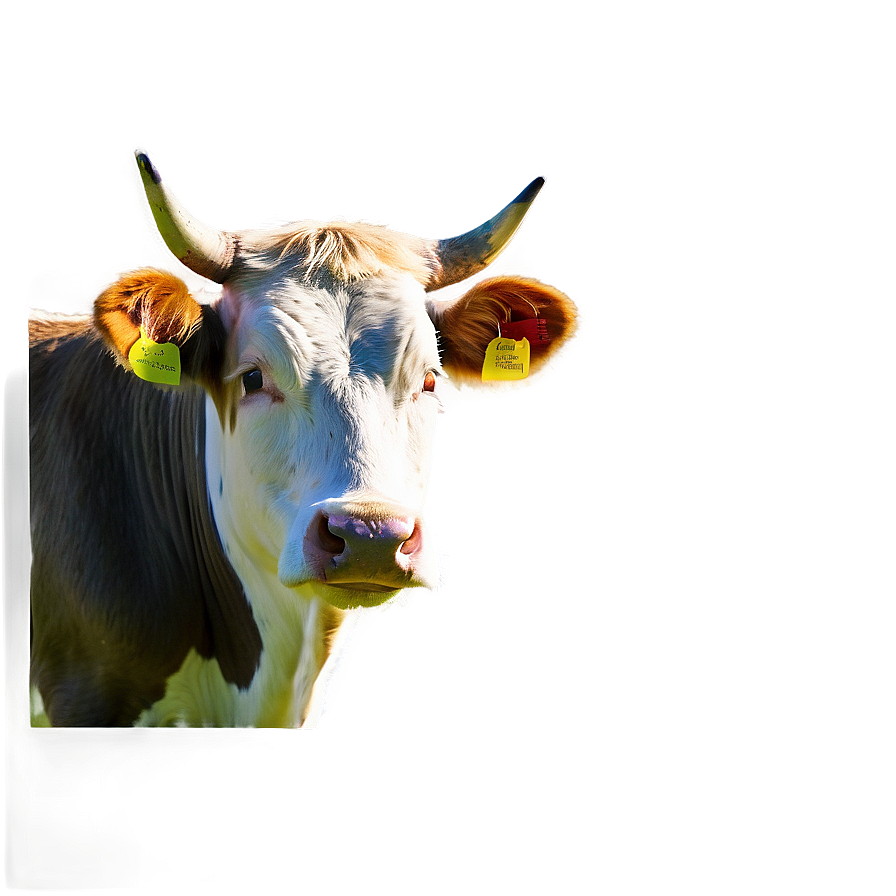 Cow Head On Green Background Png 58