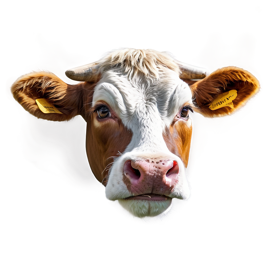 Cow Head Portrait Png 06212024