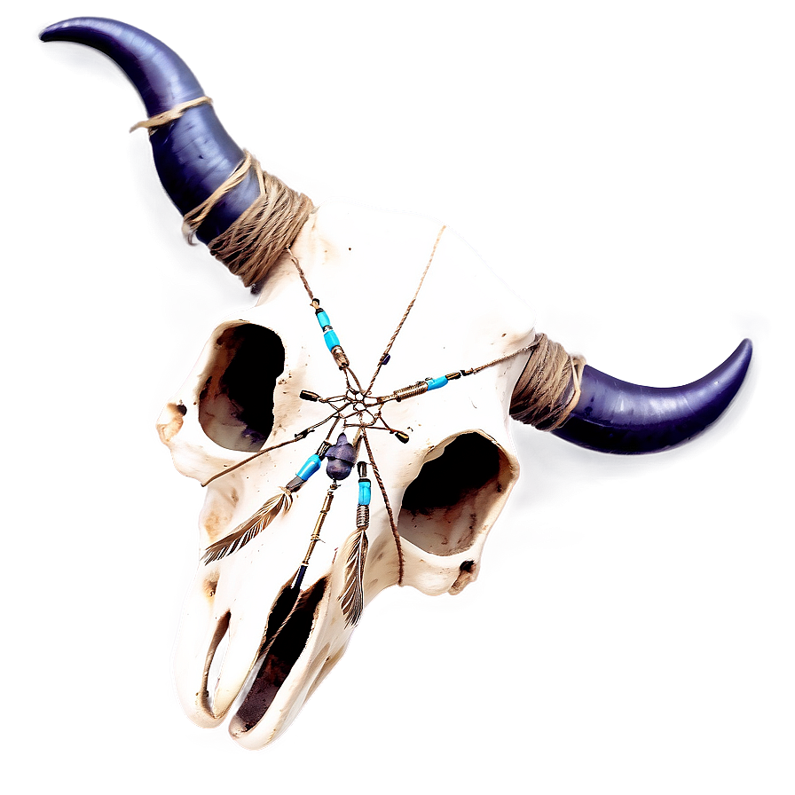 Cow Skull With Dreamcatcher Png 4