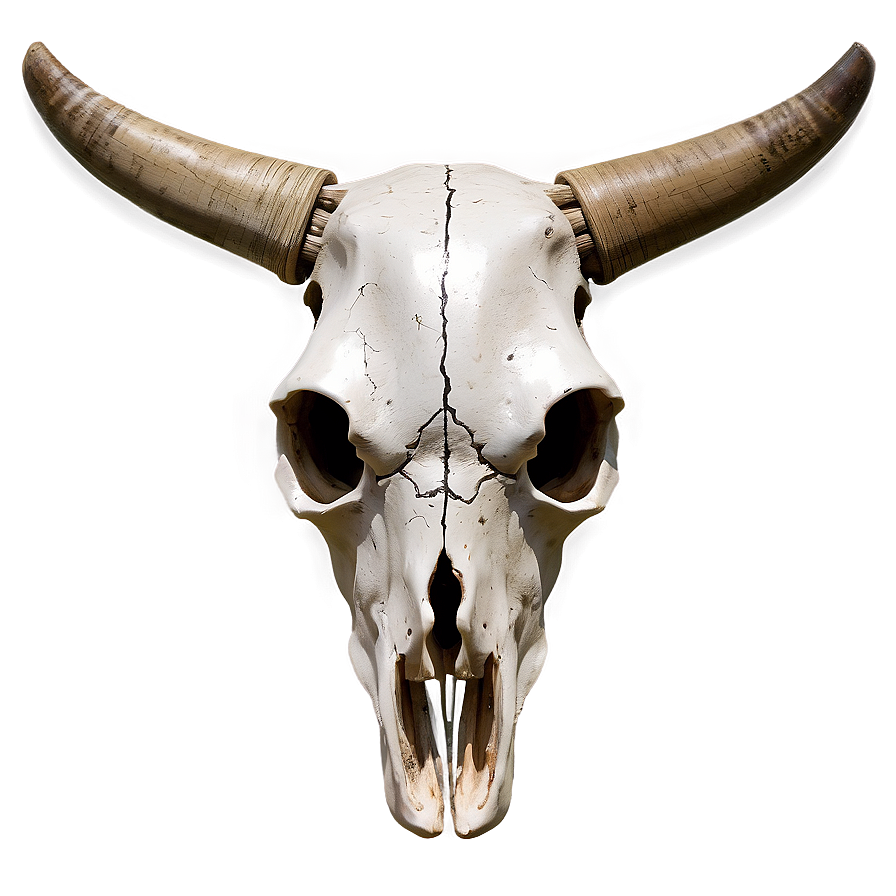 Cow Skull With Feathers Png Yfr30