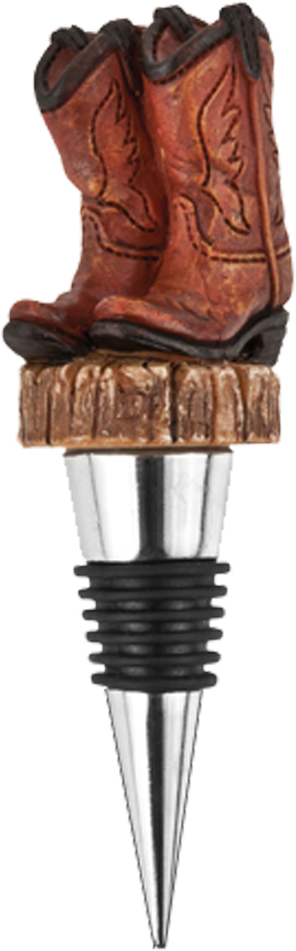 Cowboy Boot Wine Bottle Stopper