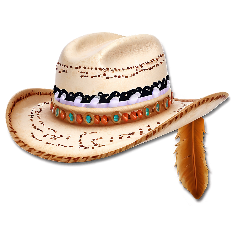 Cowboy Hat With Feathers Png Xsr