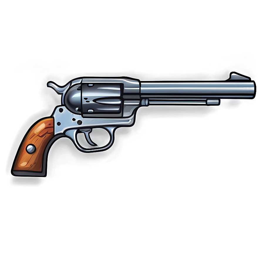 Cowboy Revolver Clipart Png 05242024