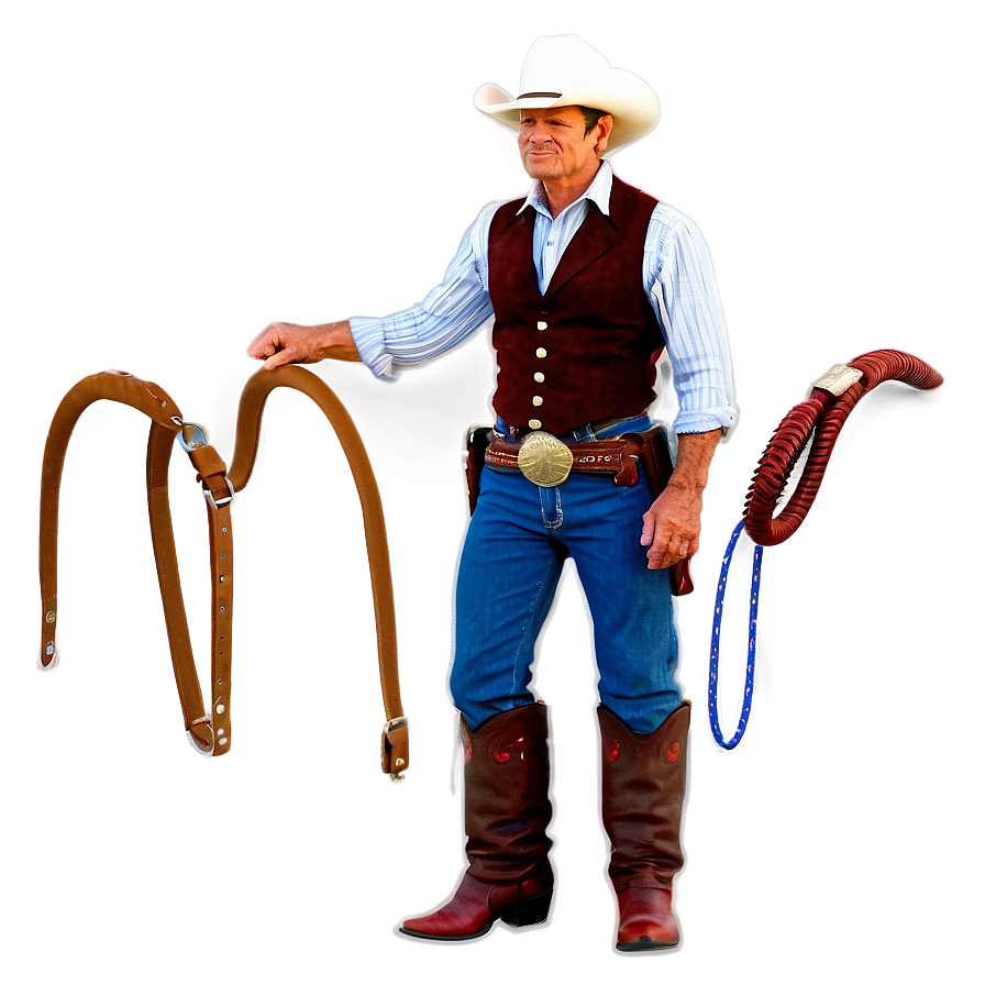 Cowboy With Lariat Png 05212024