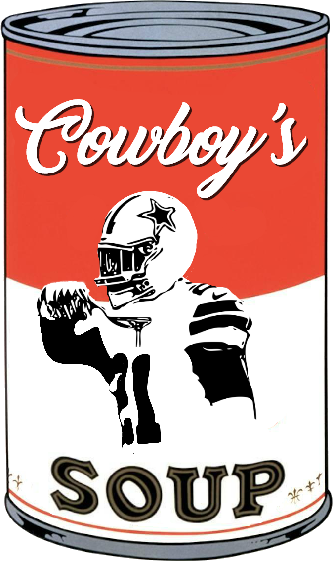 Cowboys Soup Can Graphic