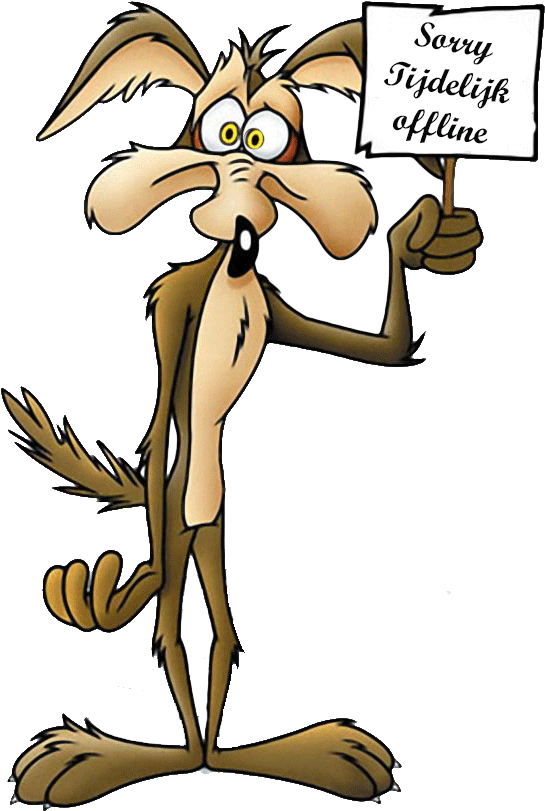 Coyote Holding Sign Illustration