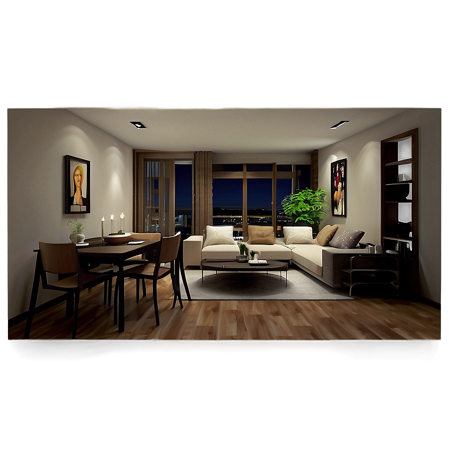 Cozy Apartment Living Room Png 20