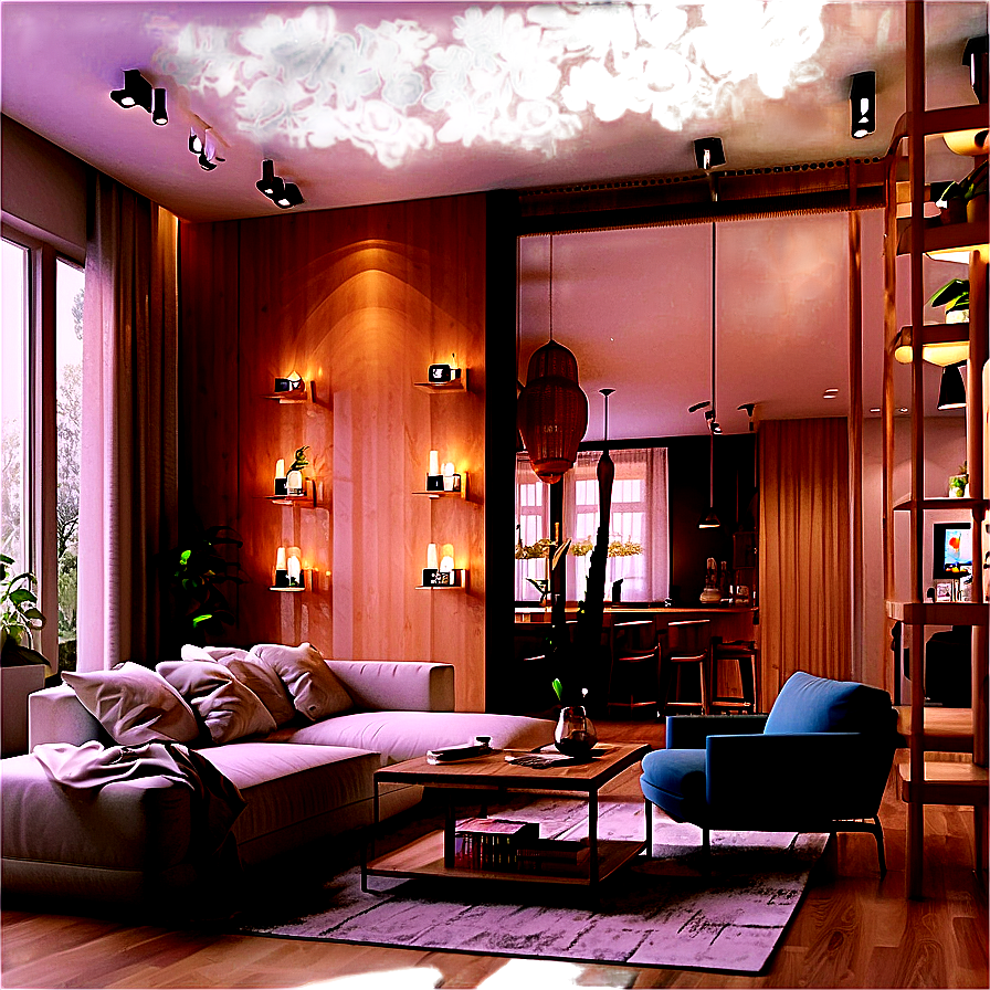 Cozy Apartment Living Room Png Aiw99