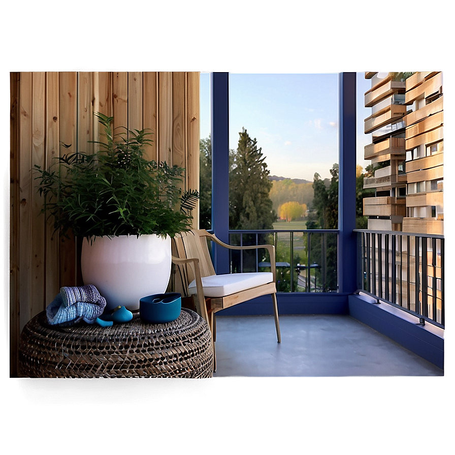 Cozy Balcony Decor Png Yer57