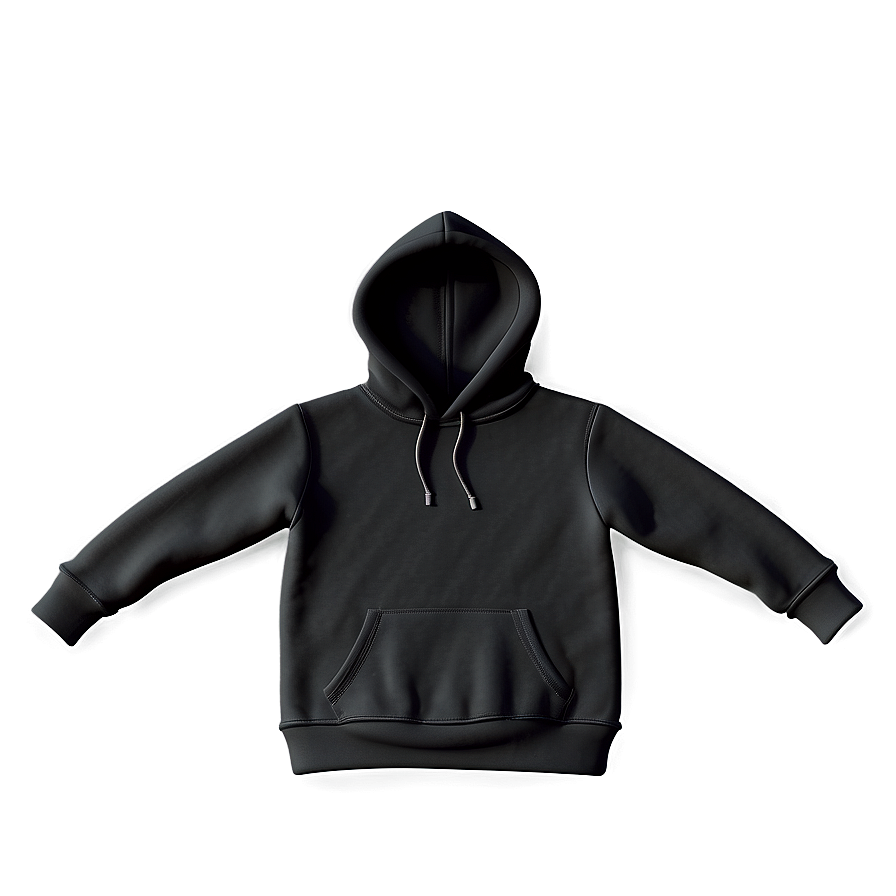 Cozy Black Hoodie Png 05252024