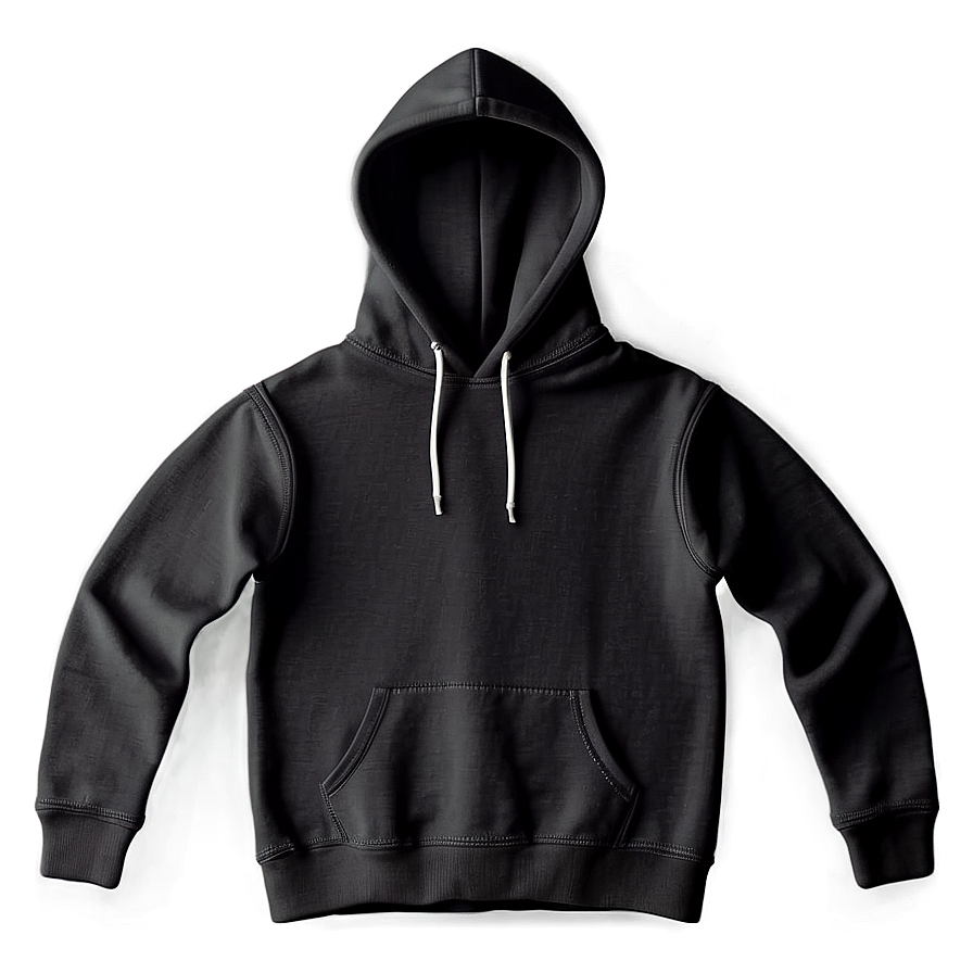 Cozy Black Hoodie Sweatshirt Png 61