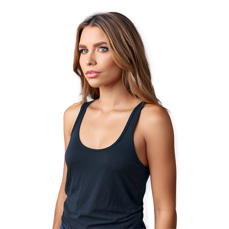 Cozy Black Tank Top Png 75