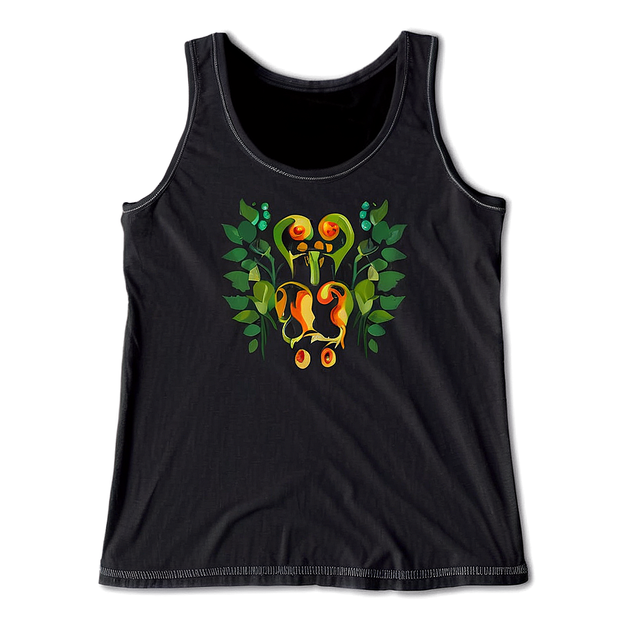 Cozy Black Tank Top Png Ymo