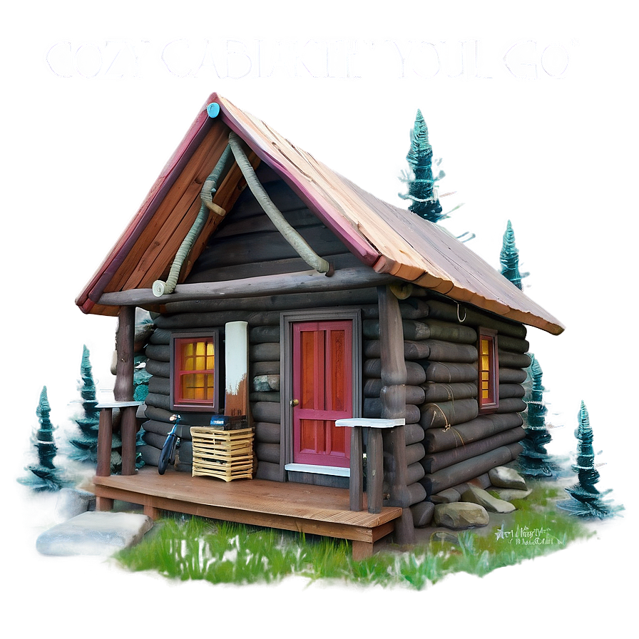 Cozy Cabin Oh The Places You'll Go Png 36