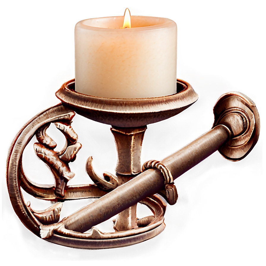 Cozy Candlestick Glow Png Lim