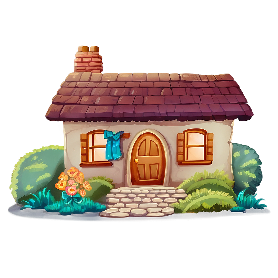 Cozy Cartoon Cottage Png Dct90