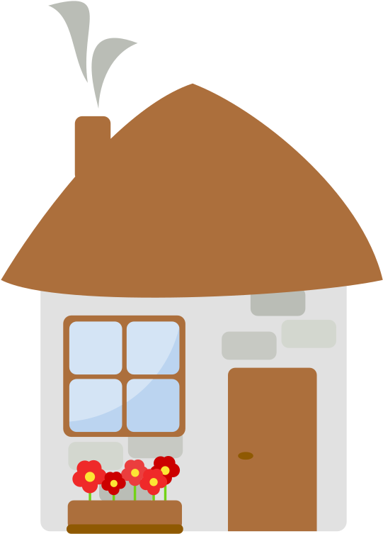 Cozy Cartoon House Clipart