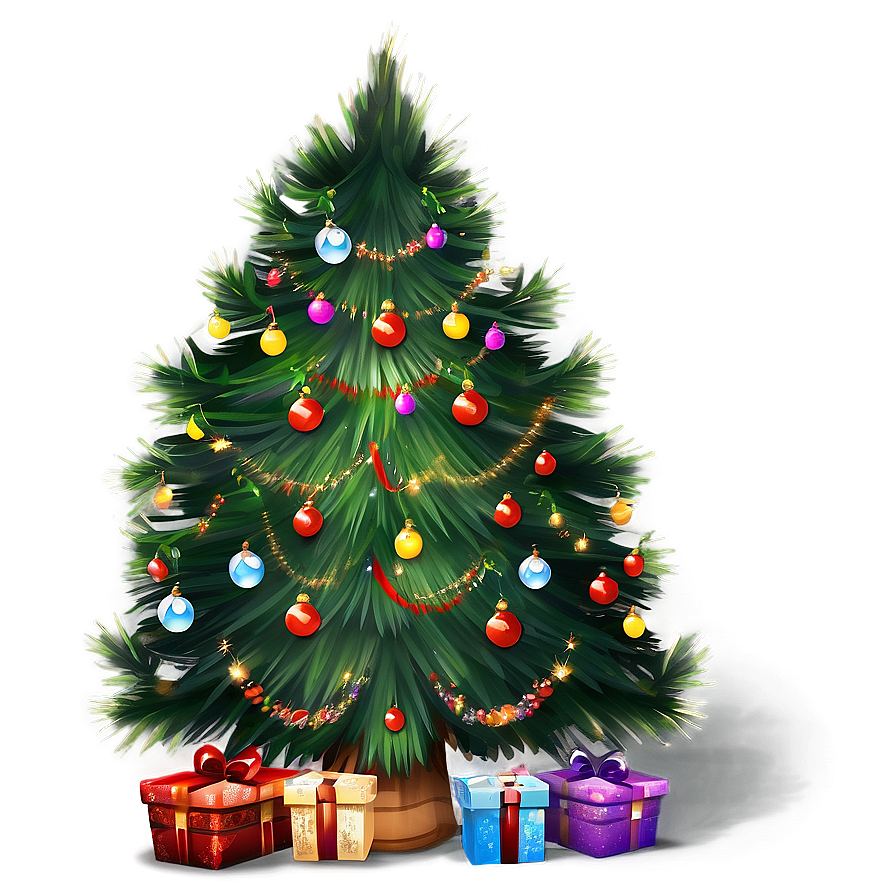 Cozy Christmas Tree Image Png 06252024