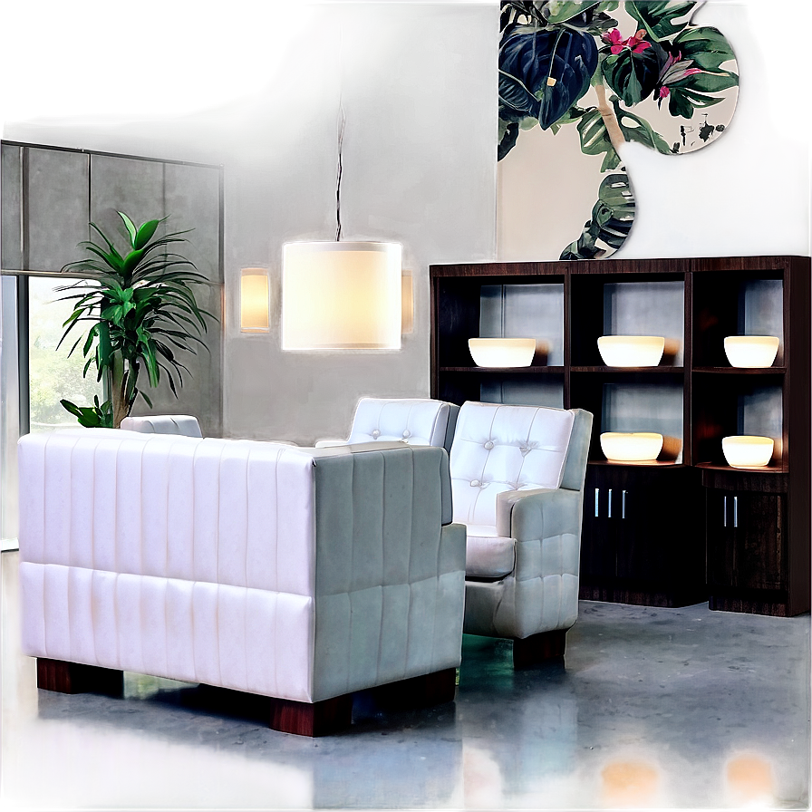 Cozy Salon Waiting Area Png 06252024