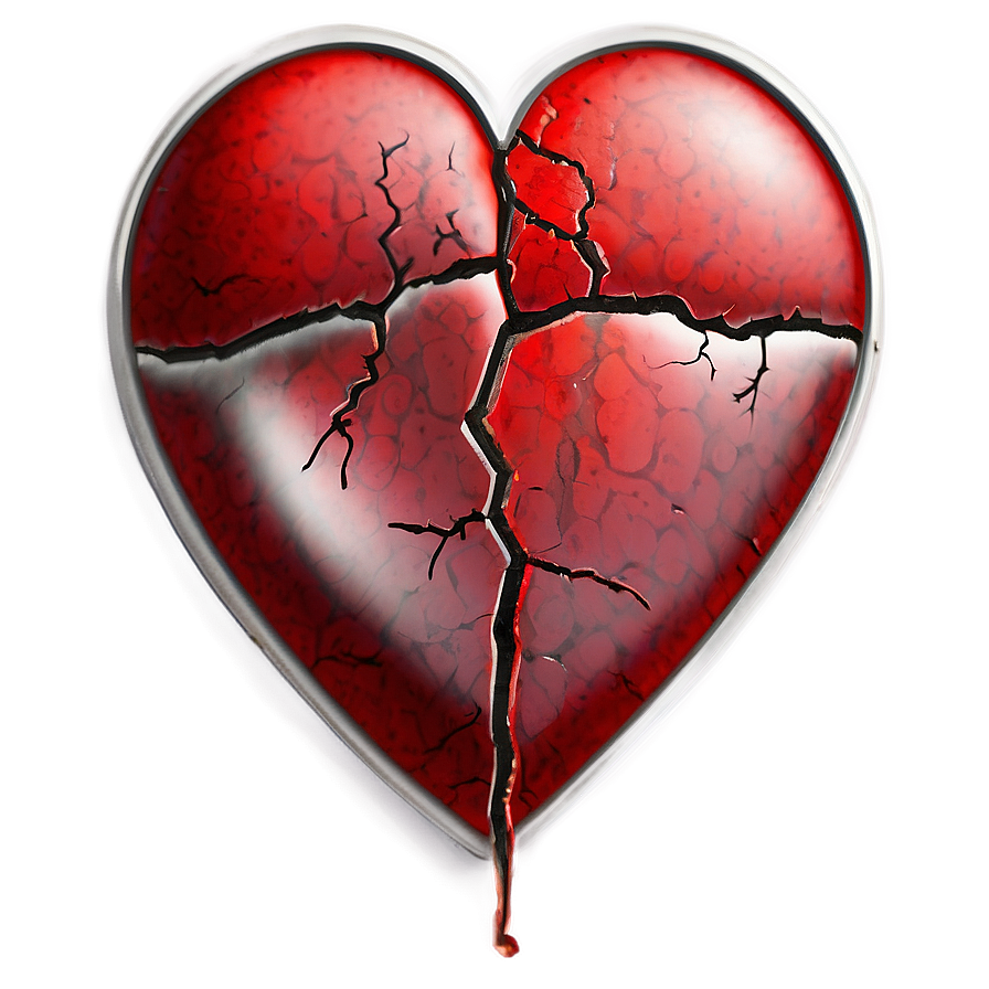 Cracked Heart Emoji Png 06122024