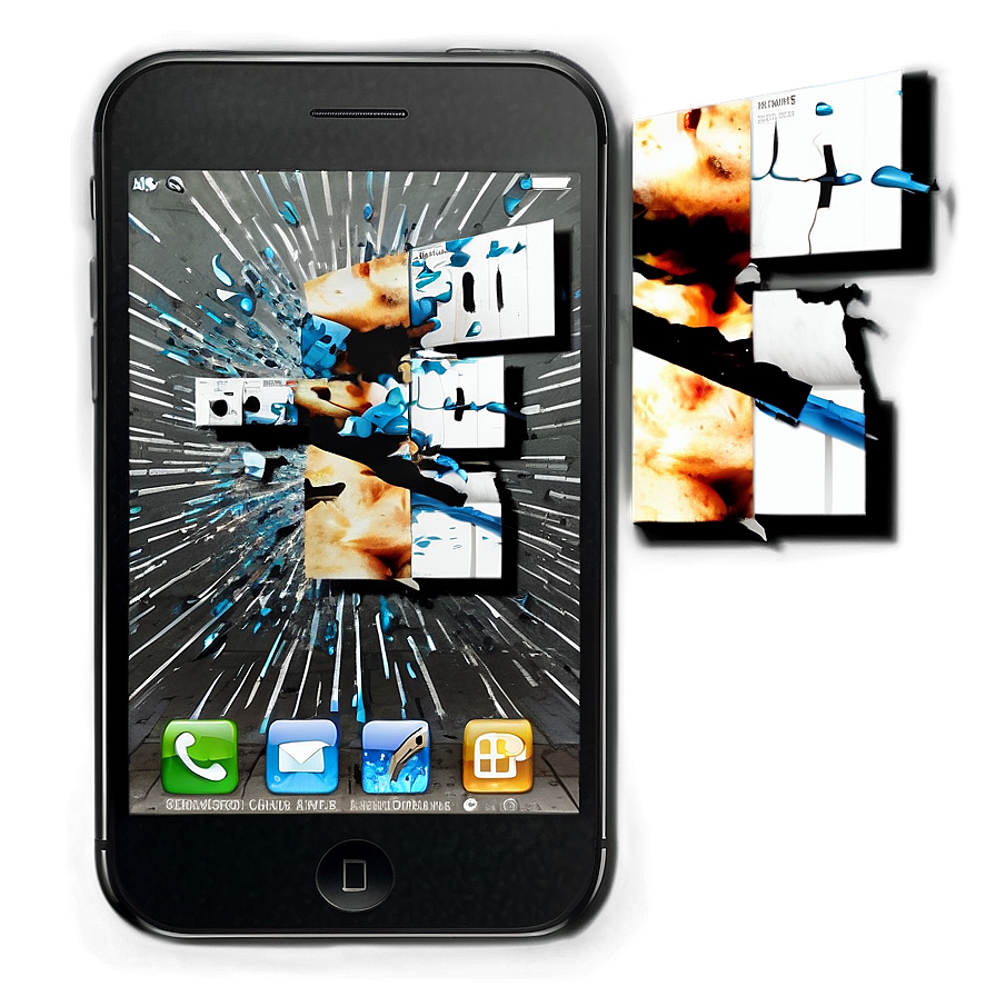 Cracked Phone Screen Effect Png Ecy