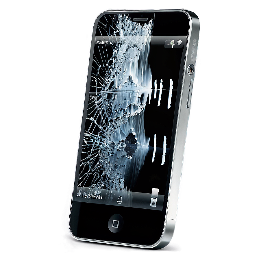 Cracked Smartphone Camera Png 21