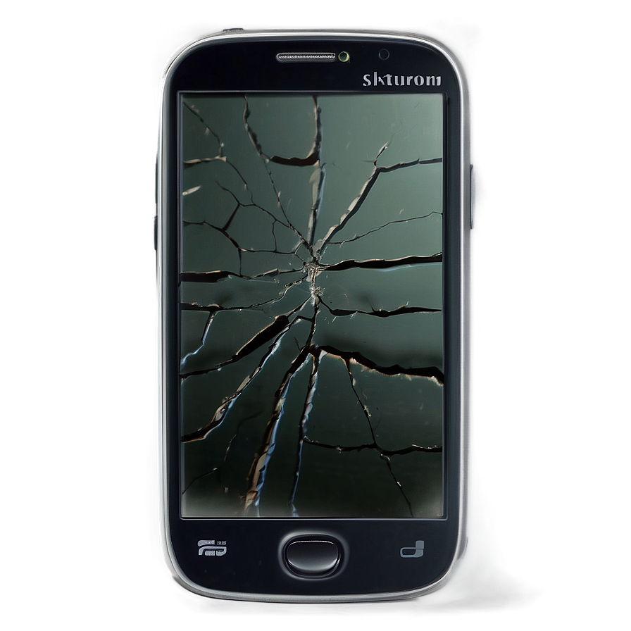 Cracked Smartphone Camera Png Fck