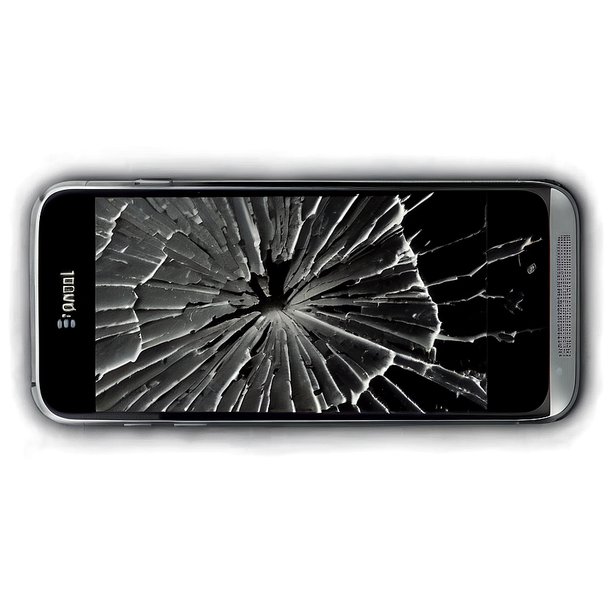 Cracked Smartphone Camera Png Ldg