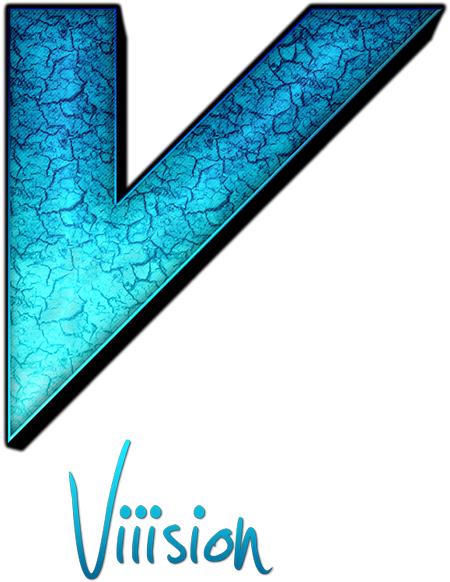 Cracked Texture Blue Letter V Graphic