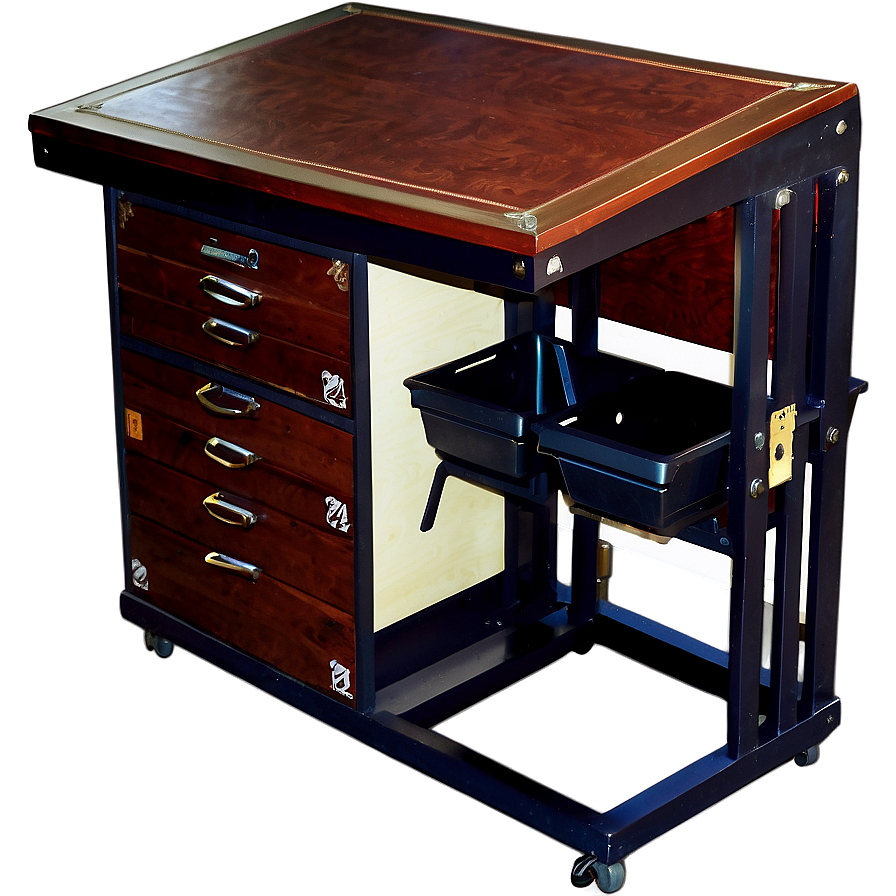 Craft Desk With Storage Png 05042024