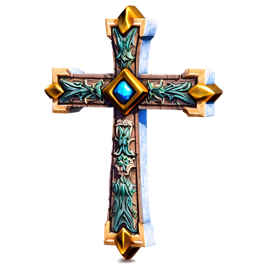 Crafted Cross Model Png 04302024