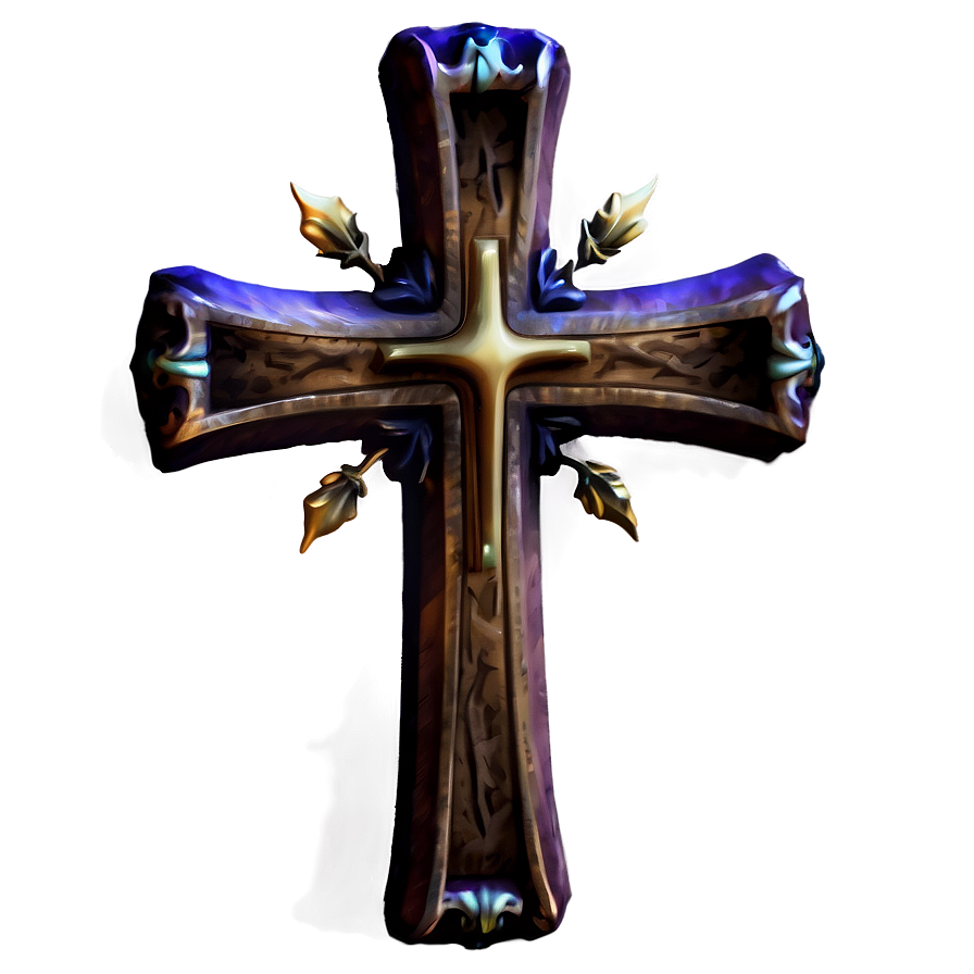 Crafted Cross Model Png 85