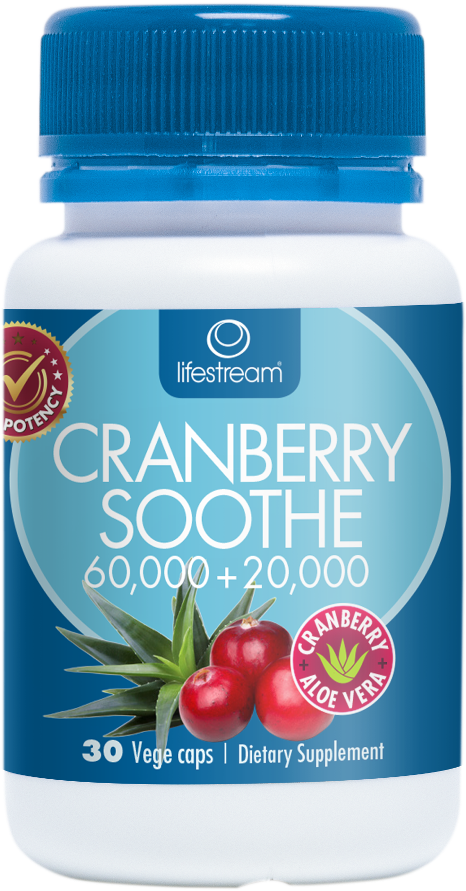 Cranberry Soothe Supplement Bottle