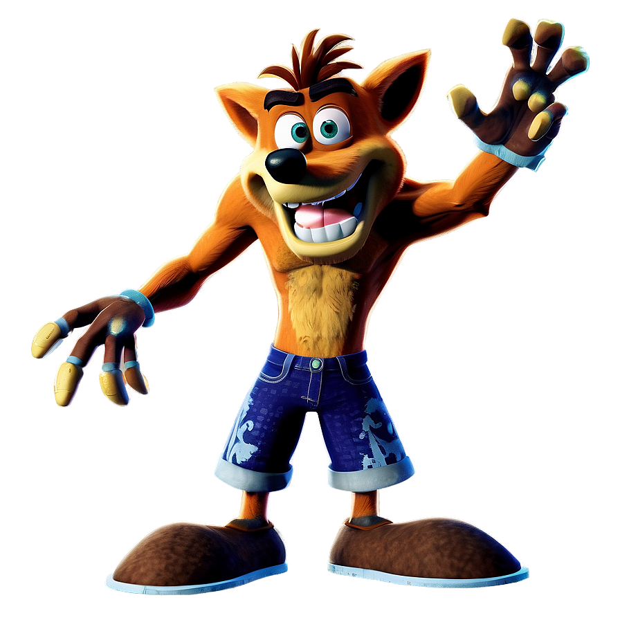 Crash Bandicoot Victory Pose Png 05212024