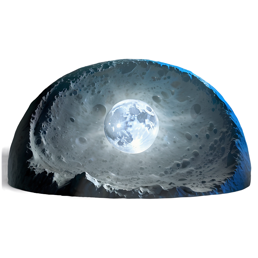 Crater Illumination Moonlight Png Jmv