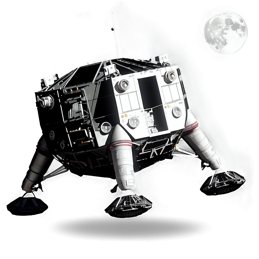 Crater Lunar Module Landing Png Yfj55