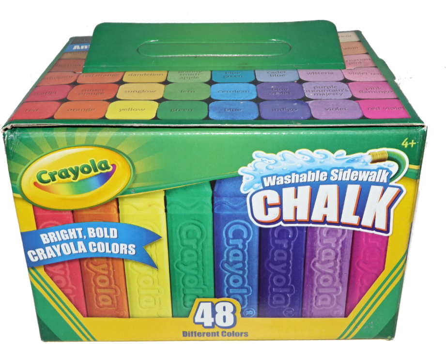 Crayola Washable Sidewalk Chalk Pack48 Colors