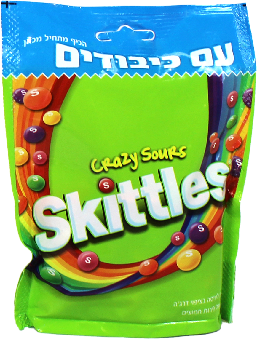 Crazy Sours Skittles Package