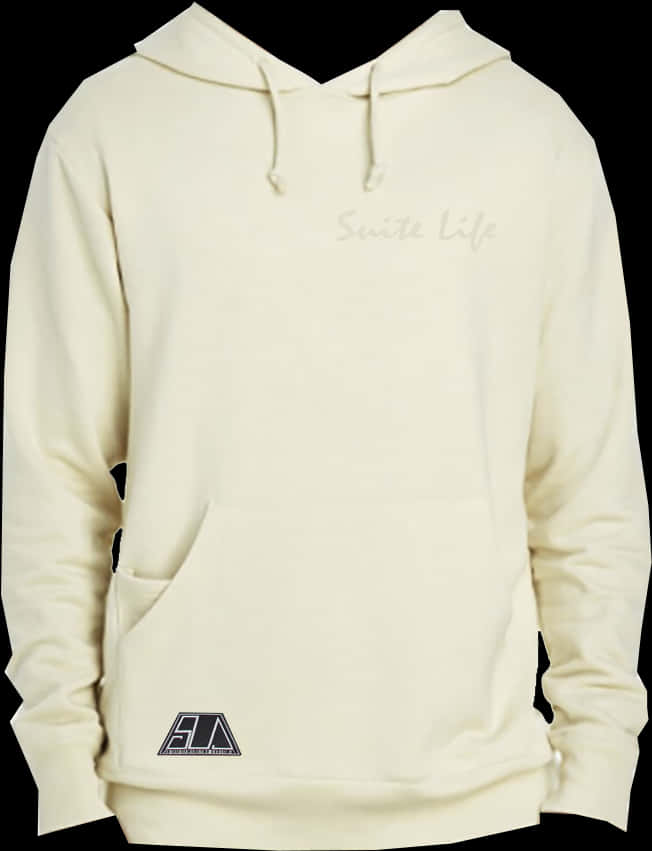 Cream Hoodie Suite Life Graphic