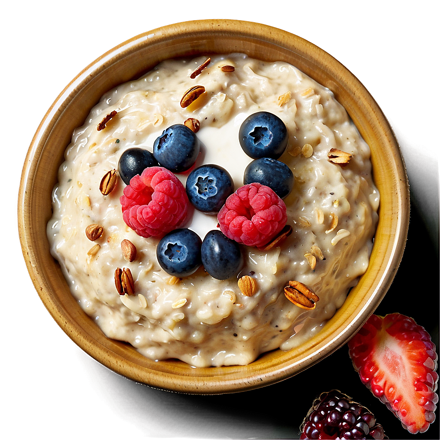 Creamy Oatmeal Breakfast Png 25