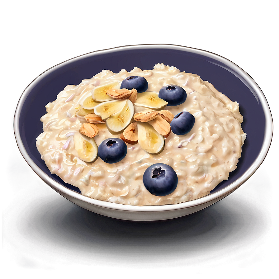 Creamy Oatmeal Breakfast Png 67