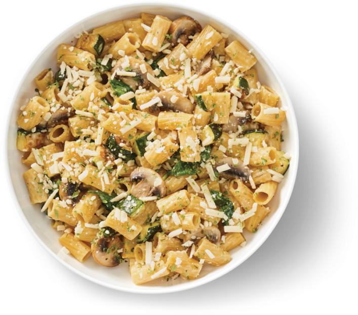 Creamy Pastawith Mushroomsand Spinach