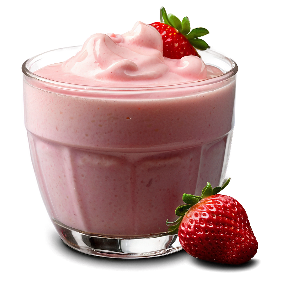 Creamy Strawberry Milk Drink Png Ynj